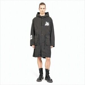 Undercover Hooded Trench Coat With Relaxed Fit - NWT